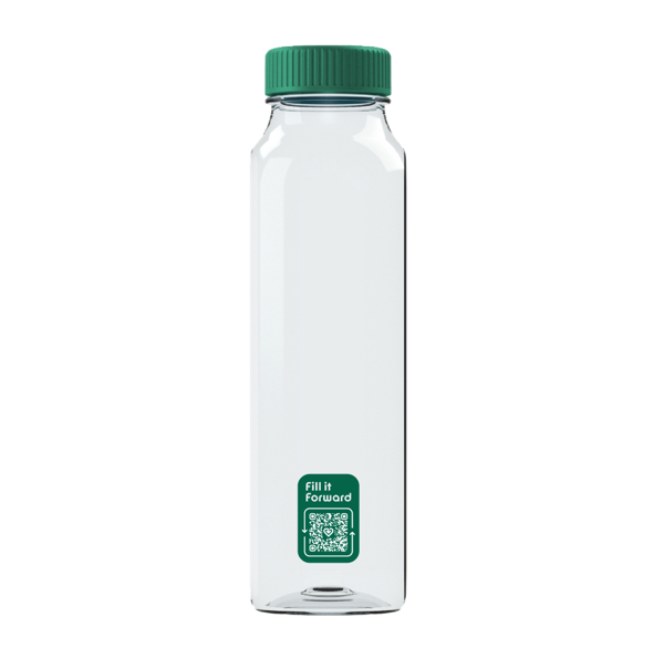 Champion Transparent Bottle with Flip Lid  Simply + Green Solutions —  Simply+Green Solutions