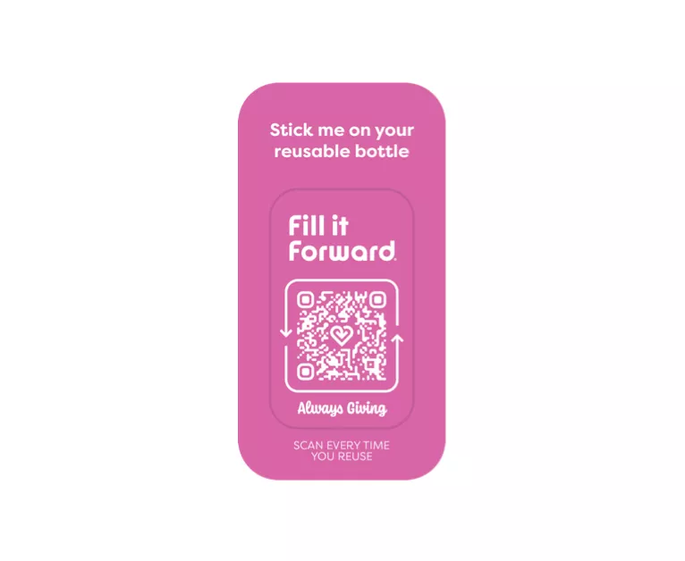 Fill it Forward Bottle Sticker.